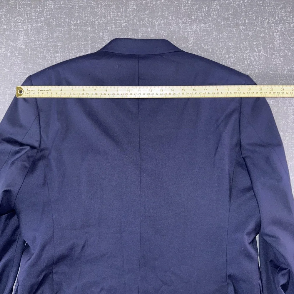 Ralph Ralph Lauren Suit Jacket Mens 44S Blue Wool 2 Button Made In Canada