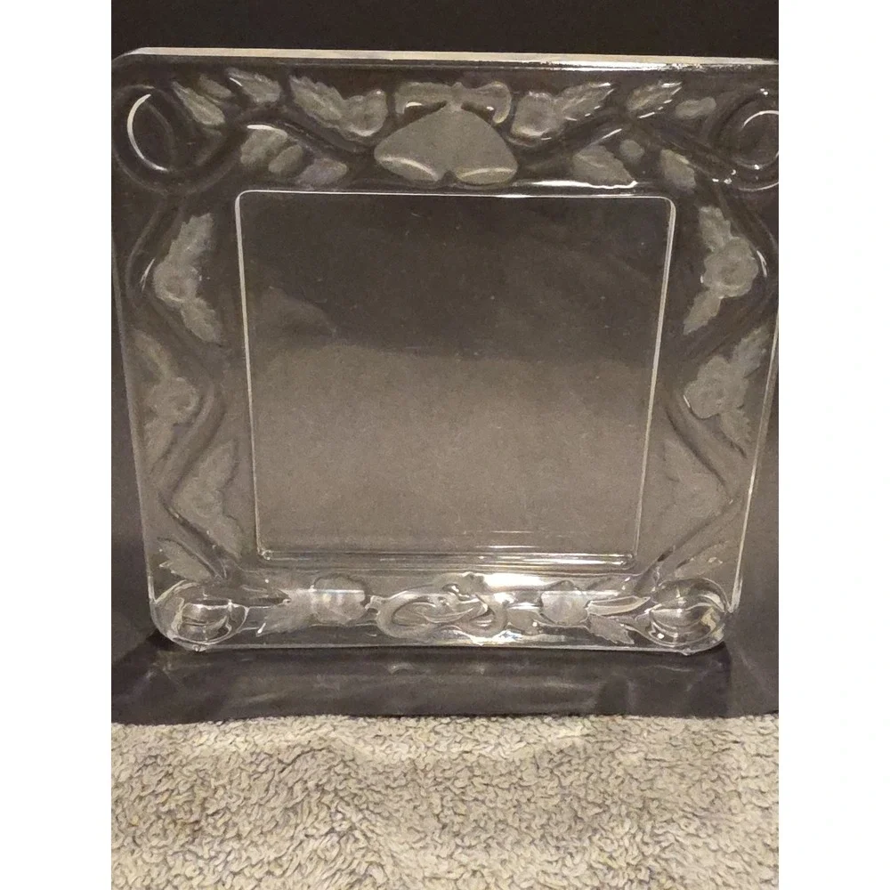 Royal Limited Crystal Picture Frame With Bells Rings And Flowers Wedding‎