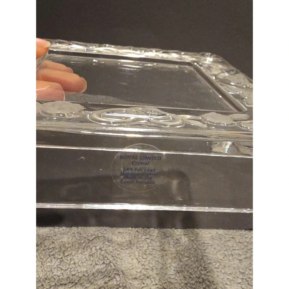 Royal Limited Crystal Picture Frame With Bells Rings And Flowers Wedding‎