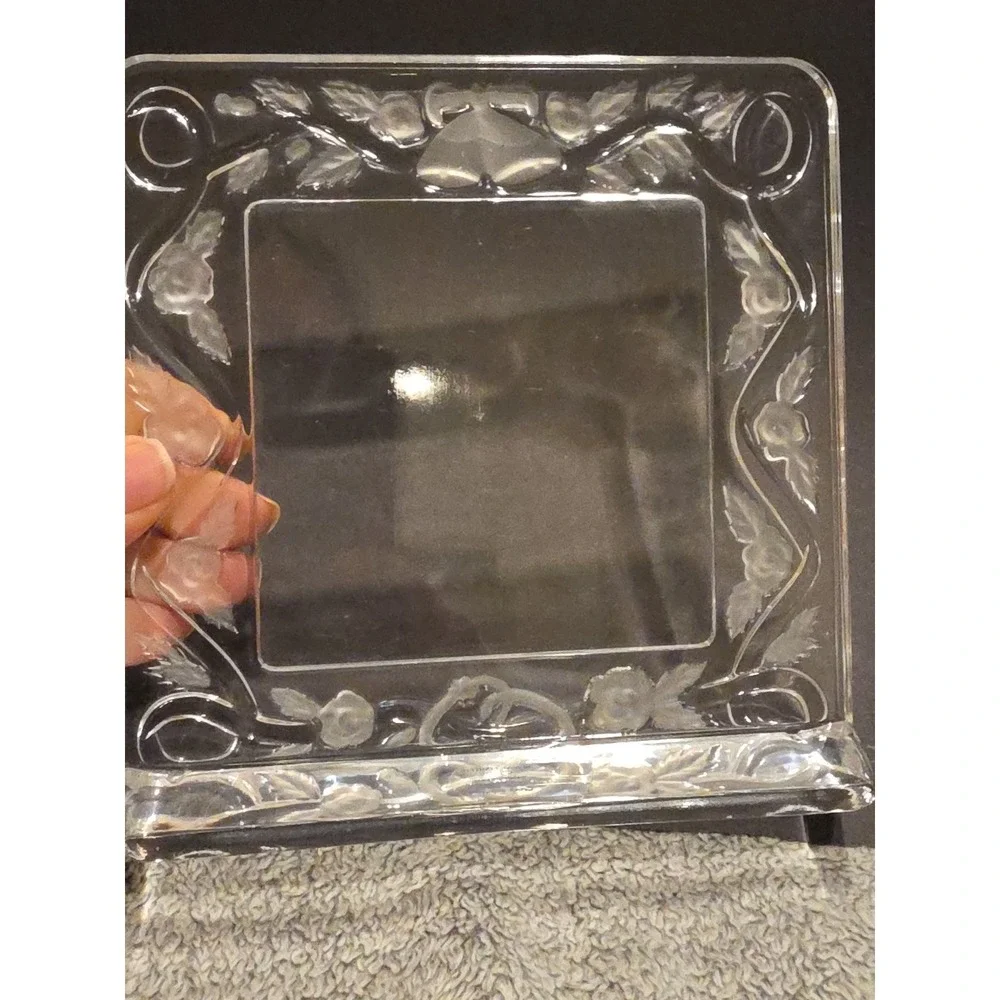Royal Limited Crystal Picture Frame With Bells Rings And Flowers Wedding‎