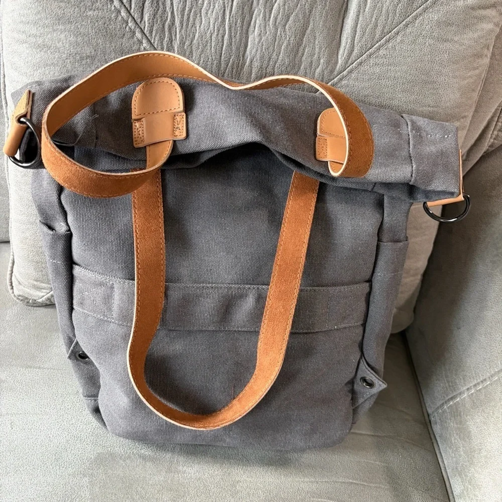 PS PRAGMA STYLE Converta Tote Backpack Multipurpose Canvas Convertible Travel