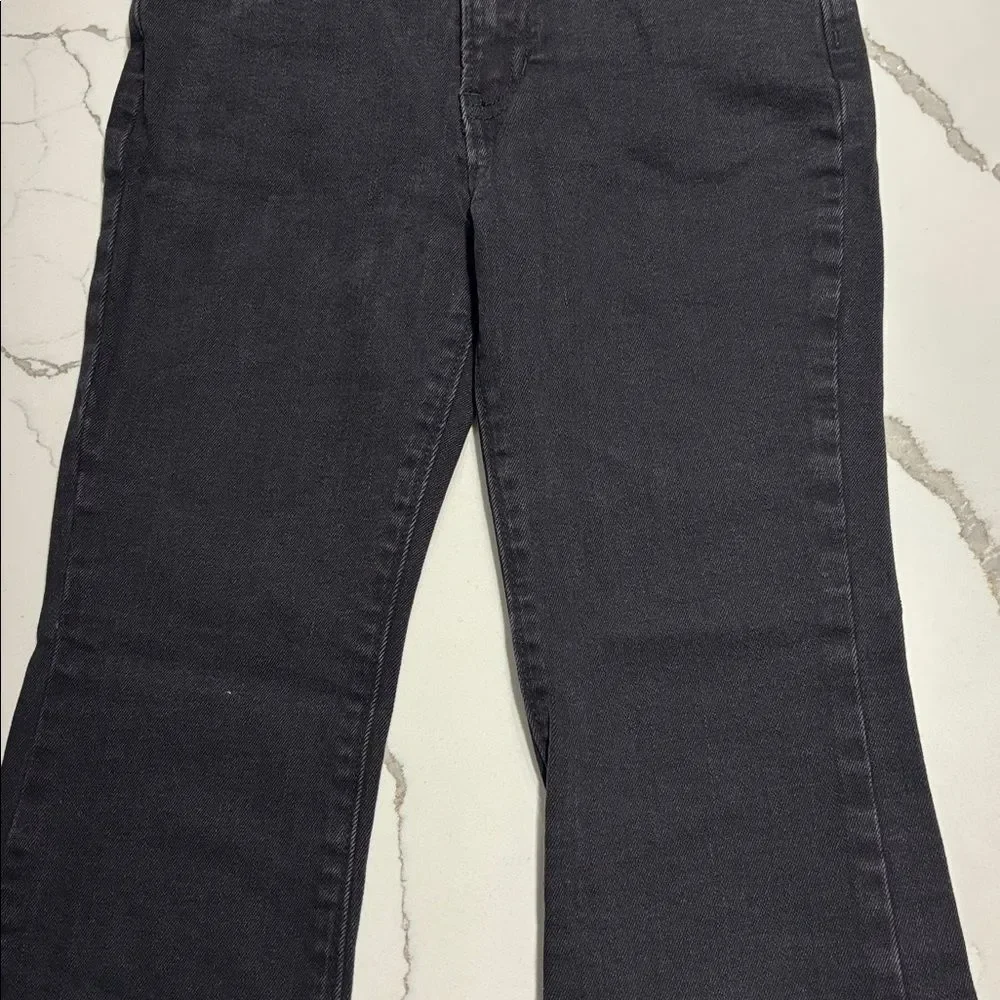 OLD NAVY | Big Girls Black Denim High Rise Stretch Flare Jeans Size 10