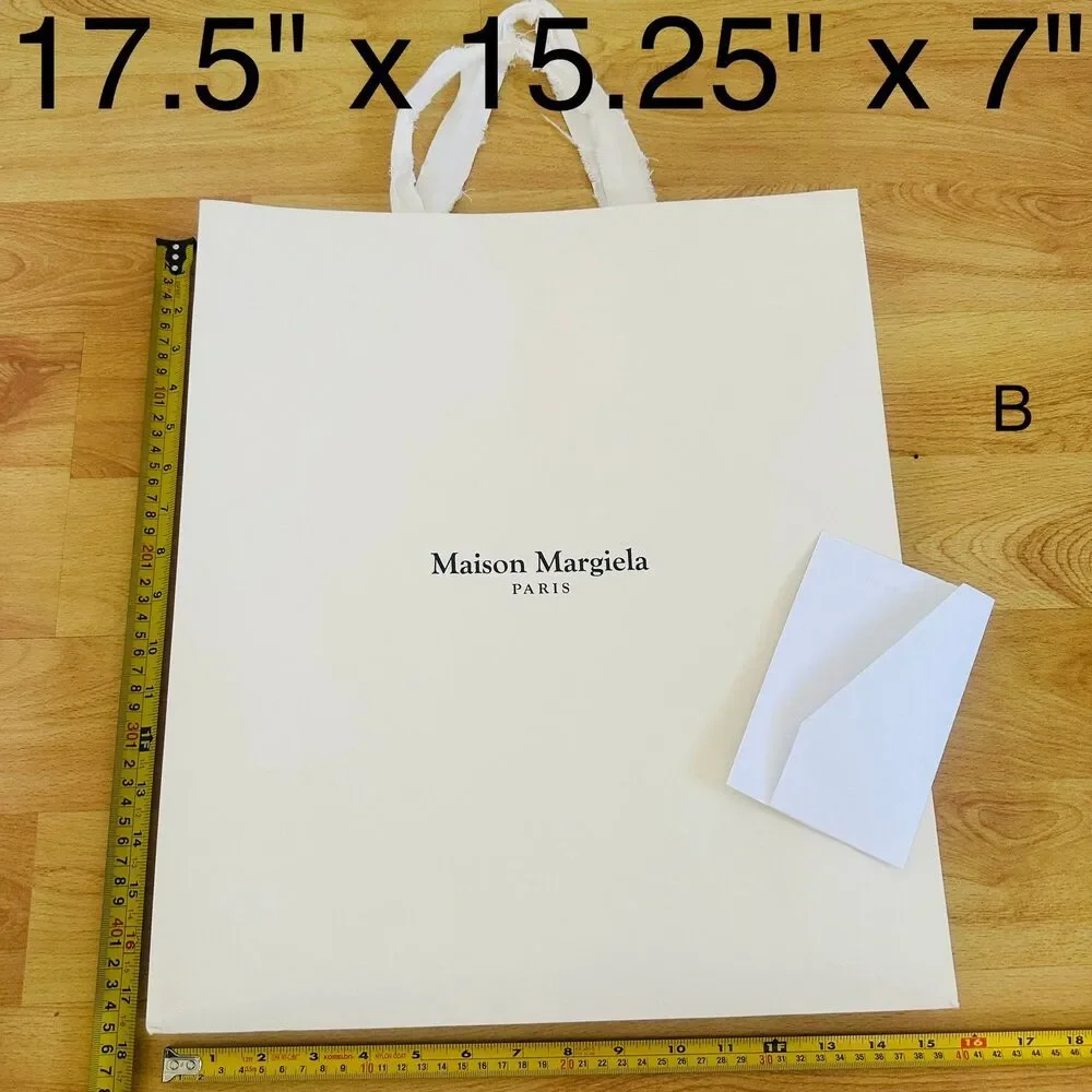 Maison Margiela Paper Shopping Bags Bundle x3 - 1 white medium & 2 white large