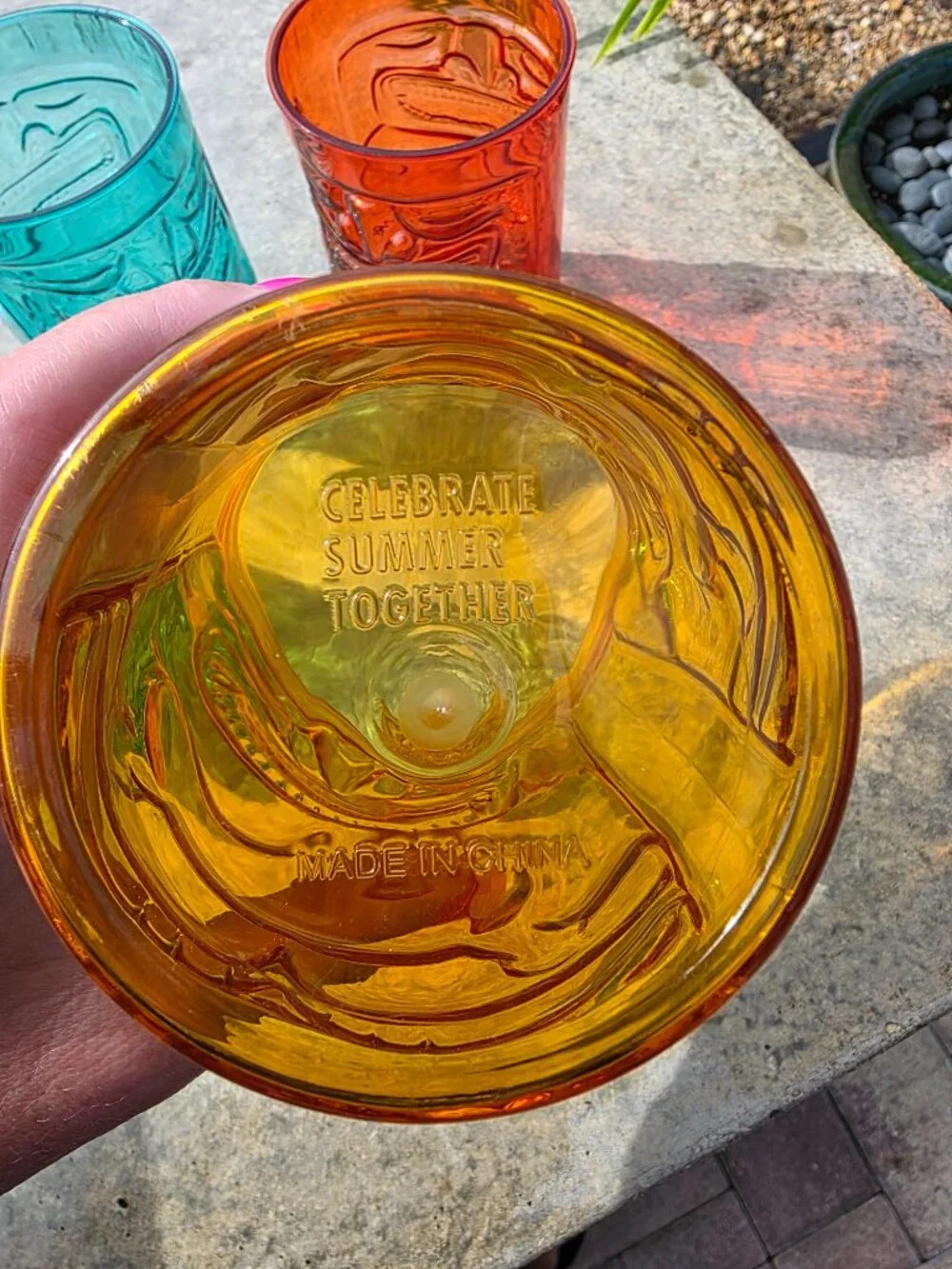🍹 Set of 4 Reusable Hard Plastic 16-18oz. Tiki Tumblers 🍹