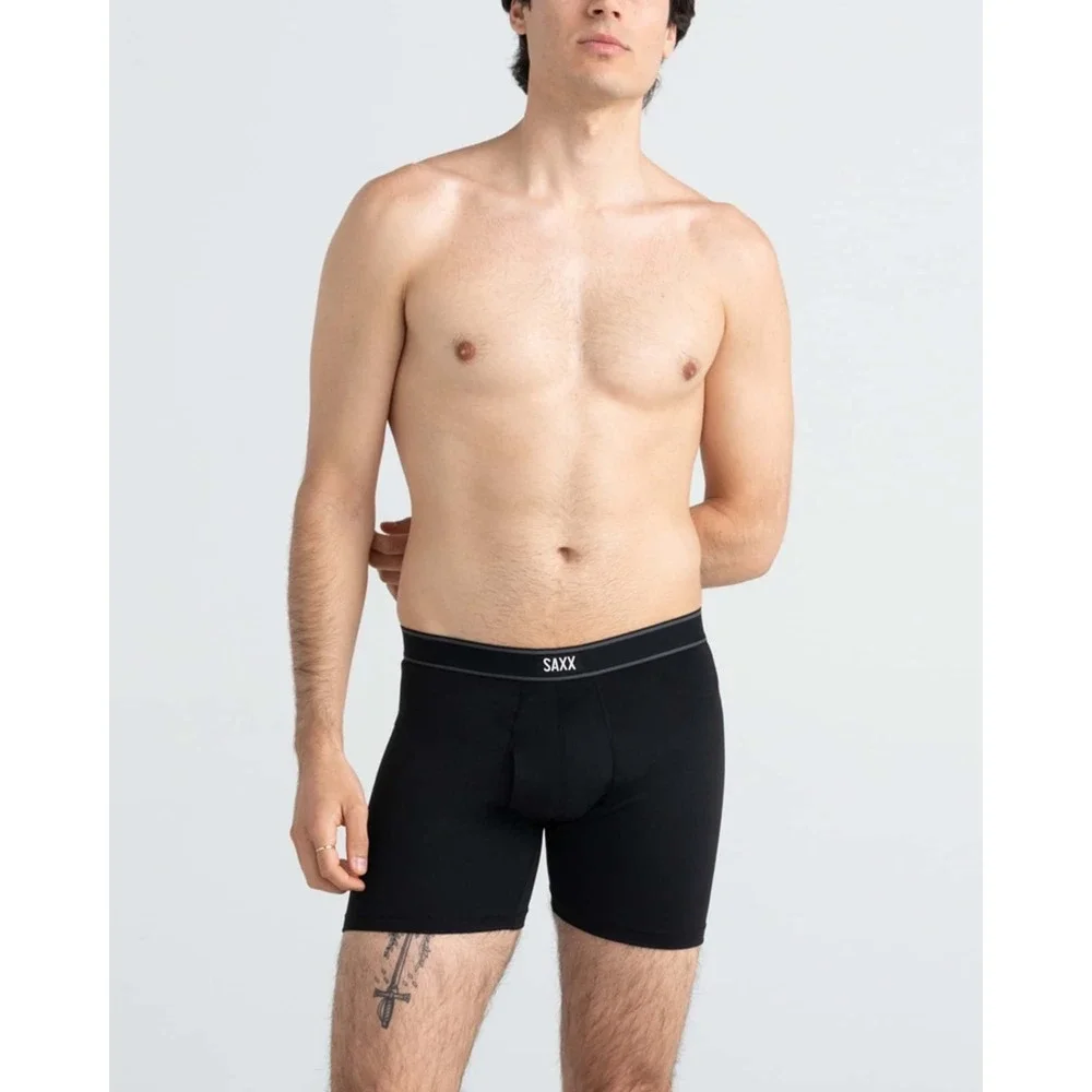 NEW $68 Saxx [ 2PC Small ] Daytripper‎ Comfort Stretch (2 Pack) Black Blue U1699