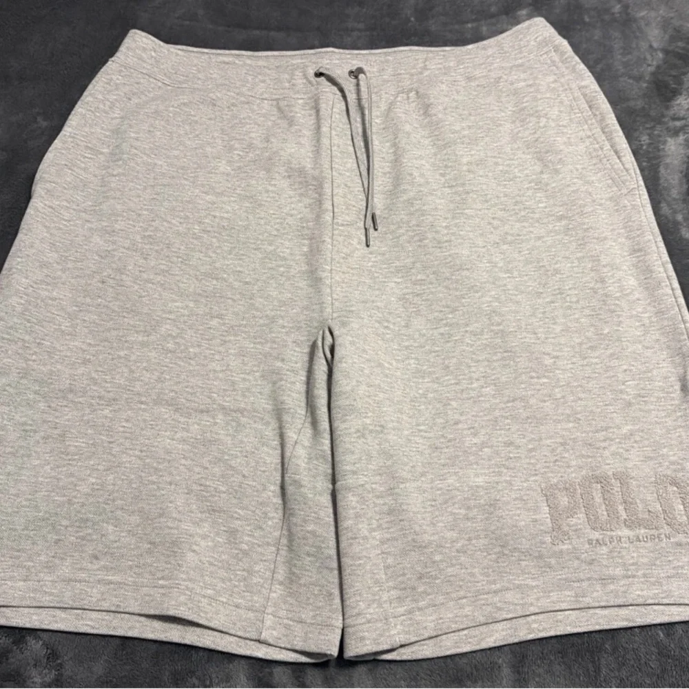 Polo by Ralph Lauren Light Gray Athletic Drawstring Shorts