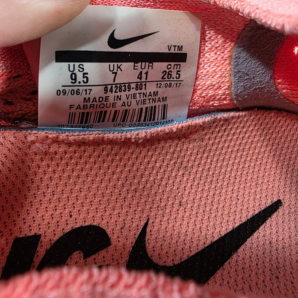 Nike Free RN Flyknit 2018 Womens 9.5 Crimson Pulse Pink Running Shoes 942839-801