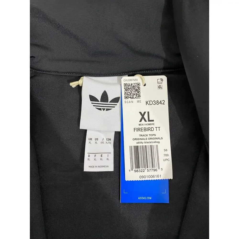 Adidas Originals Firebird Track jacket Utility Black Gold Team Power Red Size XL