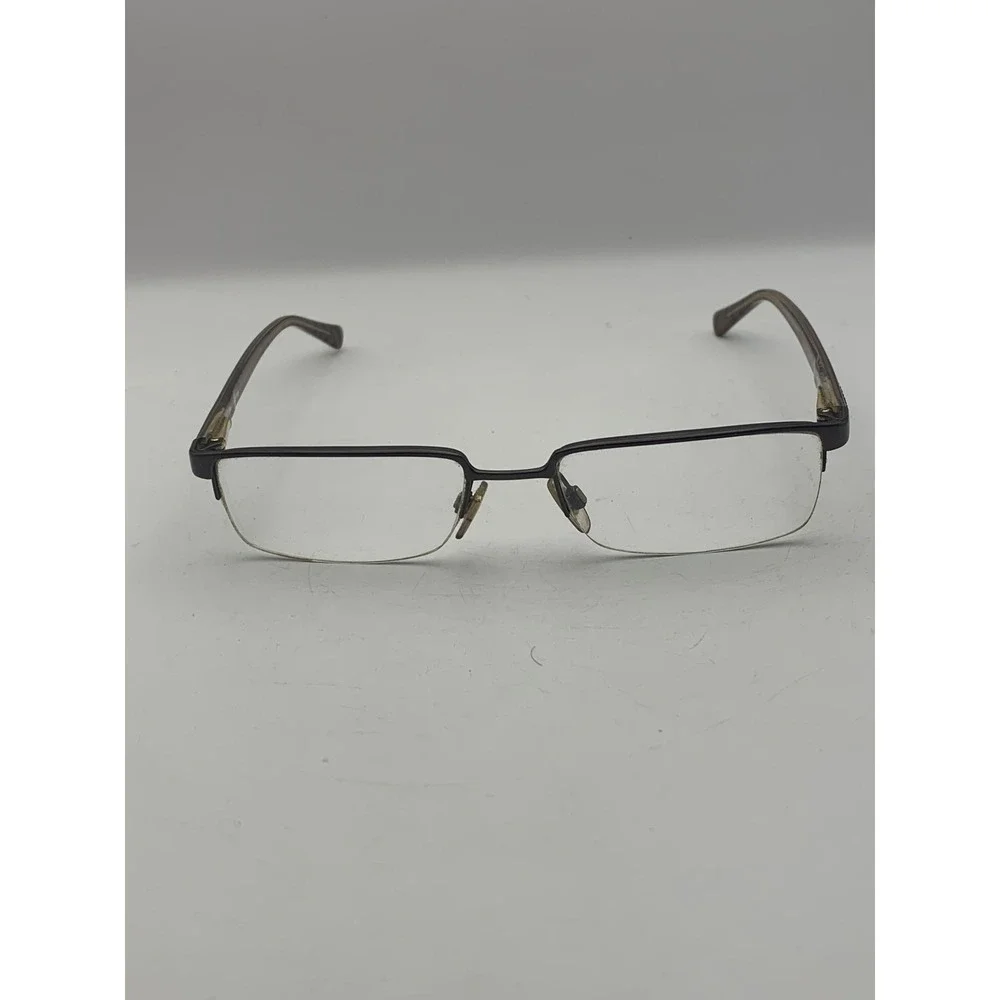 Burberry Eyeglasses 54-17-140 Brown Tortoise Half Rim Rectangular Frame Only