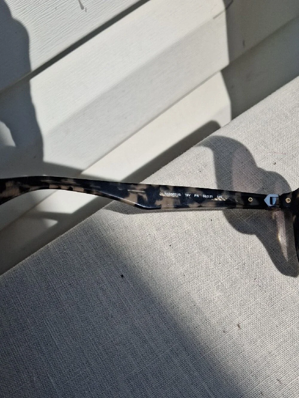 rag & bone Men's Tortoise Frame Sunglasses with Gray Lenses