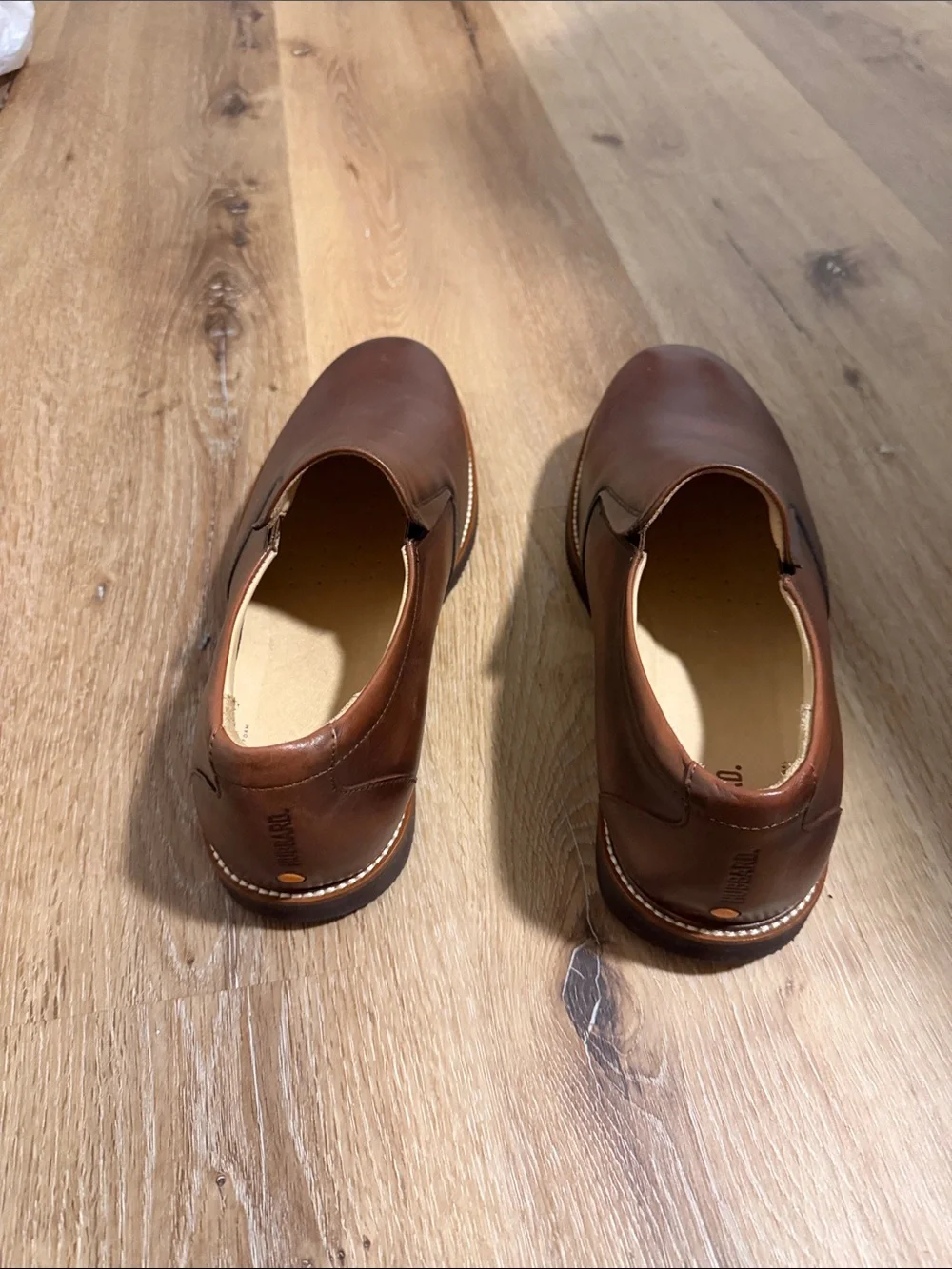 Men's Brown Leather Slip-On Loafers — Classic Comfort