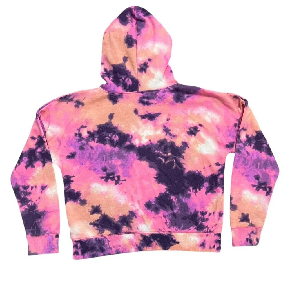 Justice L (12/14) Live Love Tie Dye Hoodie Sweatshirt