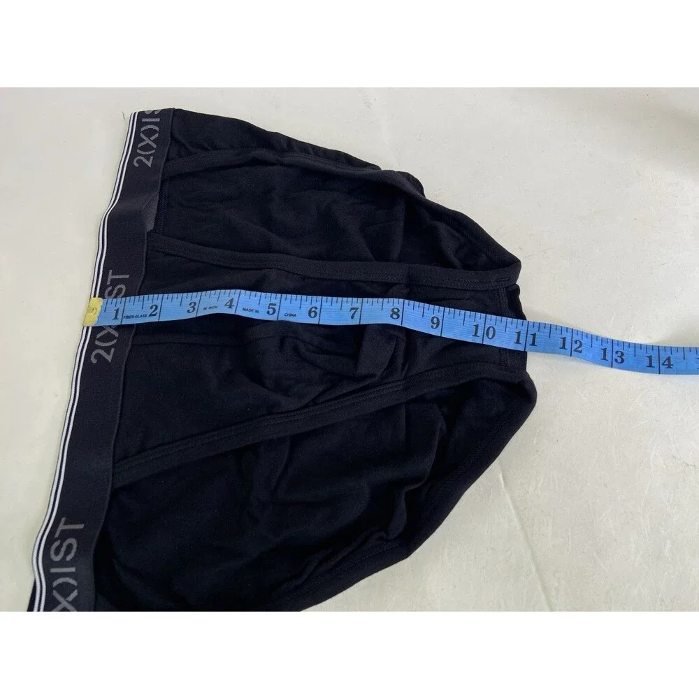 2xist Cotton Stretch 1 Piece Sport Brief Black Underwear Mens Size L