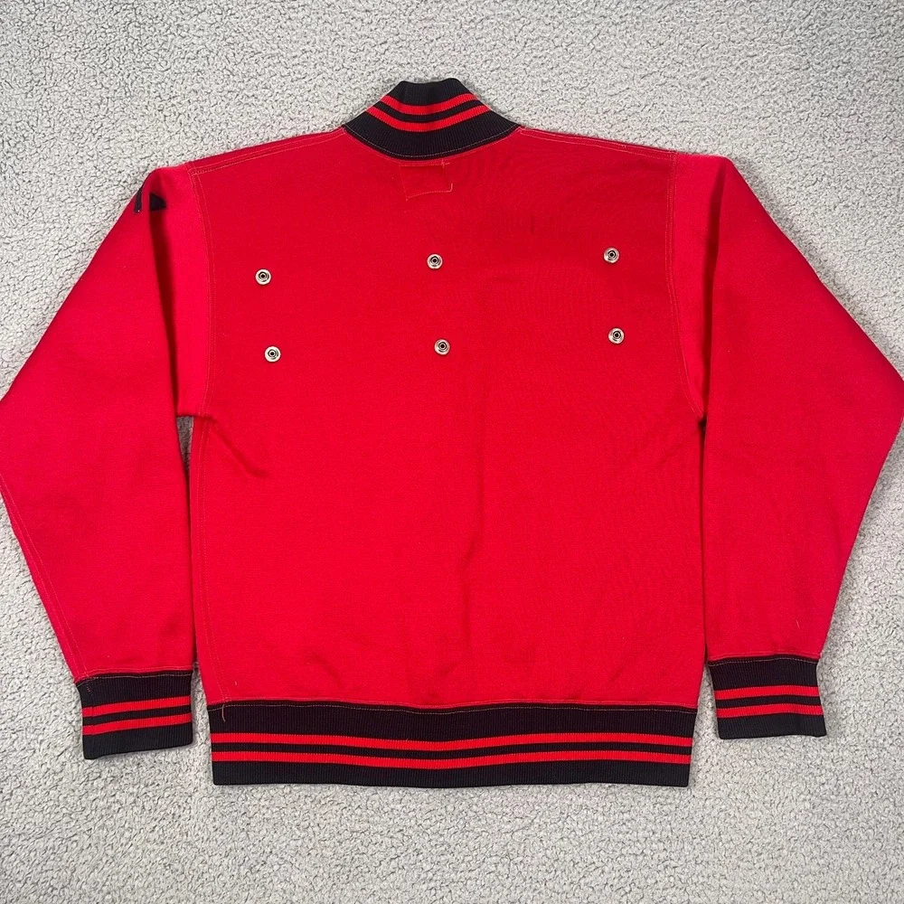 True Vintage 60s Champion University Varsity Jacket Mens M Red College‎ USA