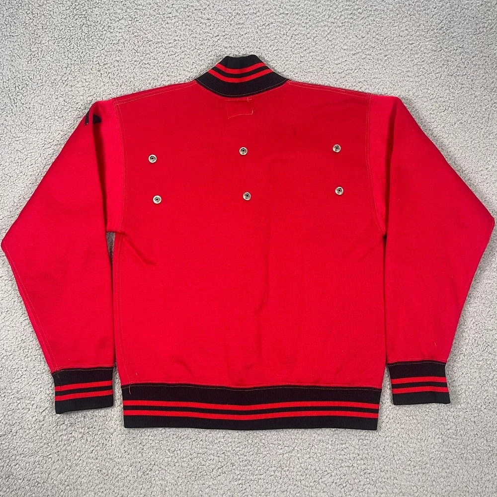 True Vintage 60s Champion University Varsity Jacket Mens M Red College‎ USA