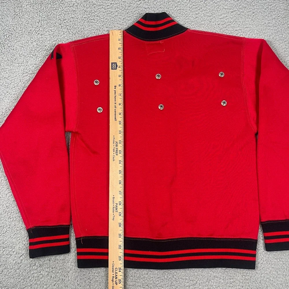 True Vintage 60s Champion University Varsity Jacket Mens M Red College‎ USA