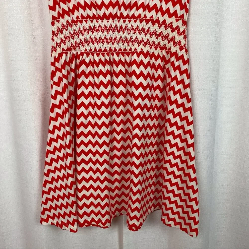 Kate Spade Red&White Leora Chevron Stripe Dress Sz.XS