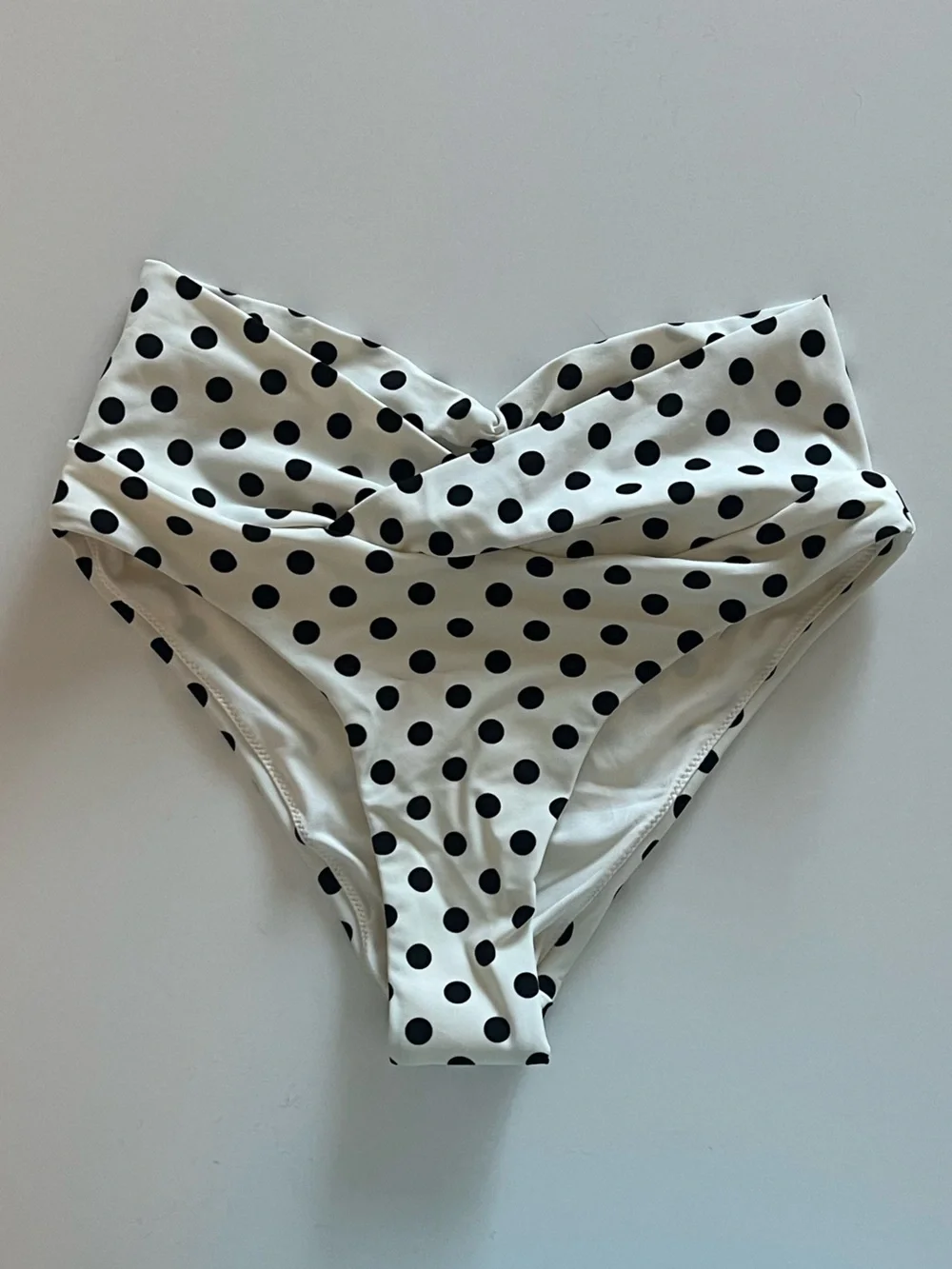 {Caroline Constas} Brand New White Black Polka Dot Bikini SET