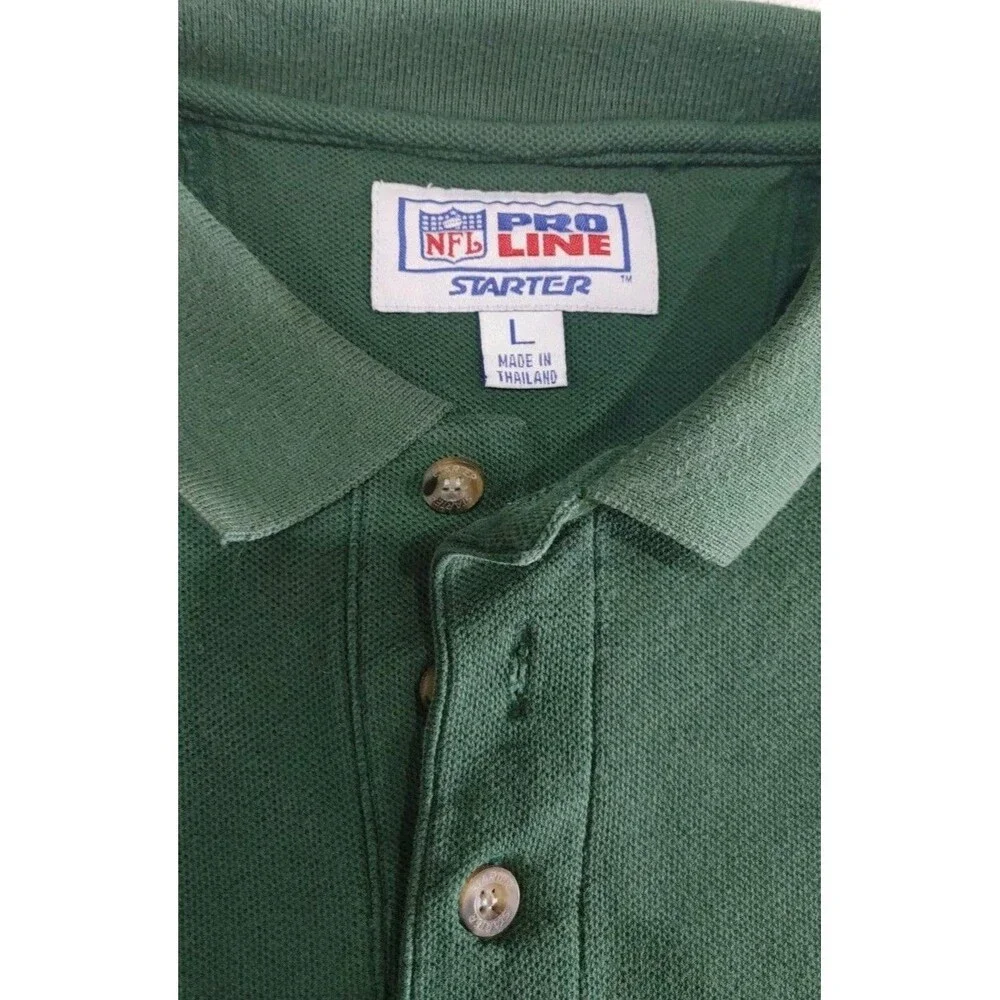 Vintage Starter NFL Pro Line Green Bay Packers S/S Polo Shirt Adult Size Large