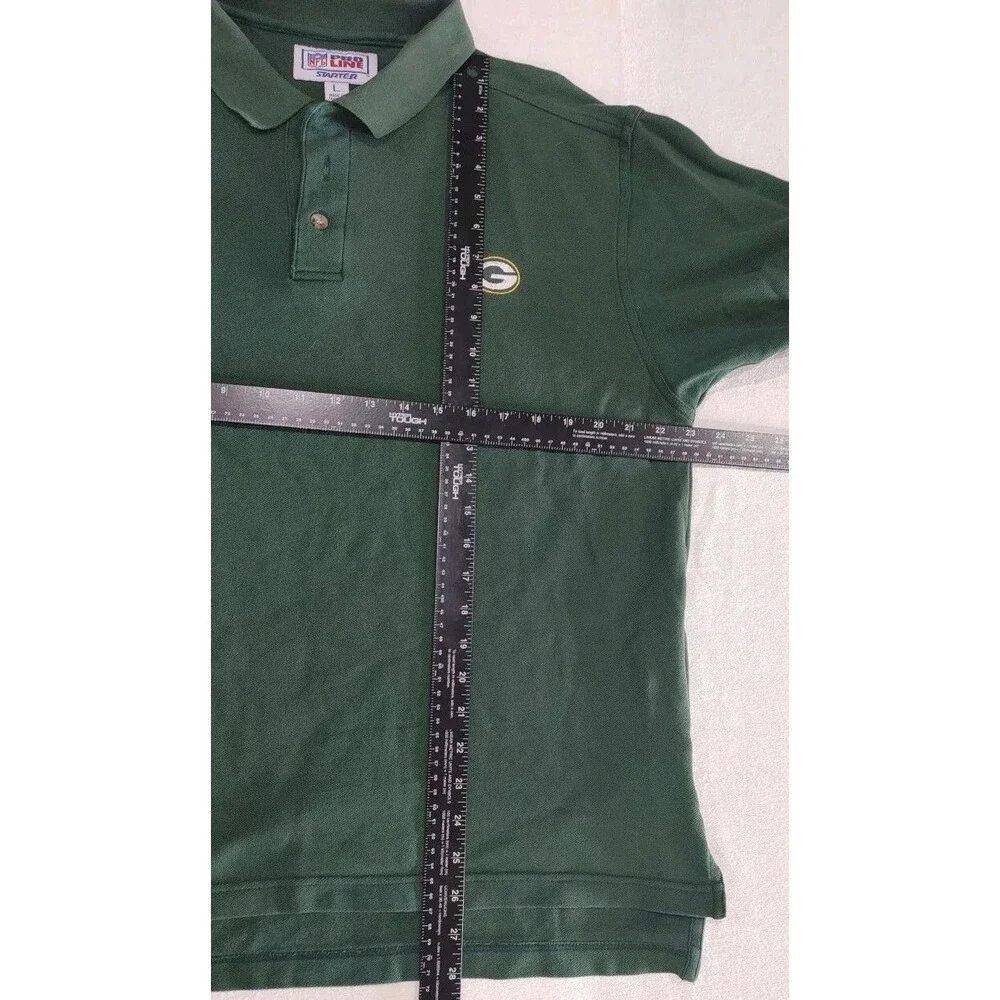 Vintage Starter NFL Pro Line Green Bay Packers S/S Polo Shirt Adult Size Large