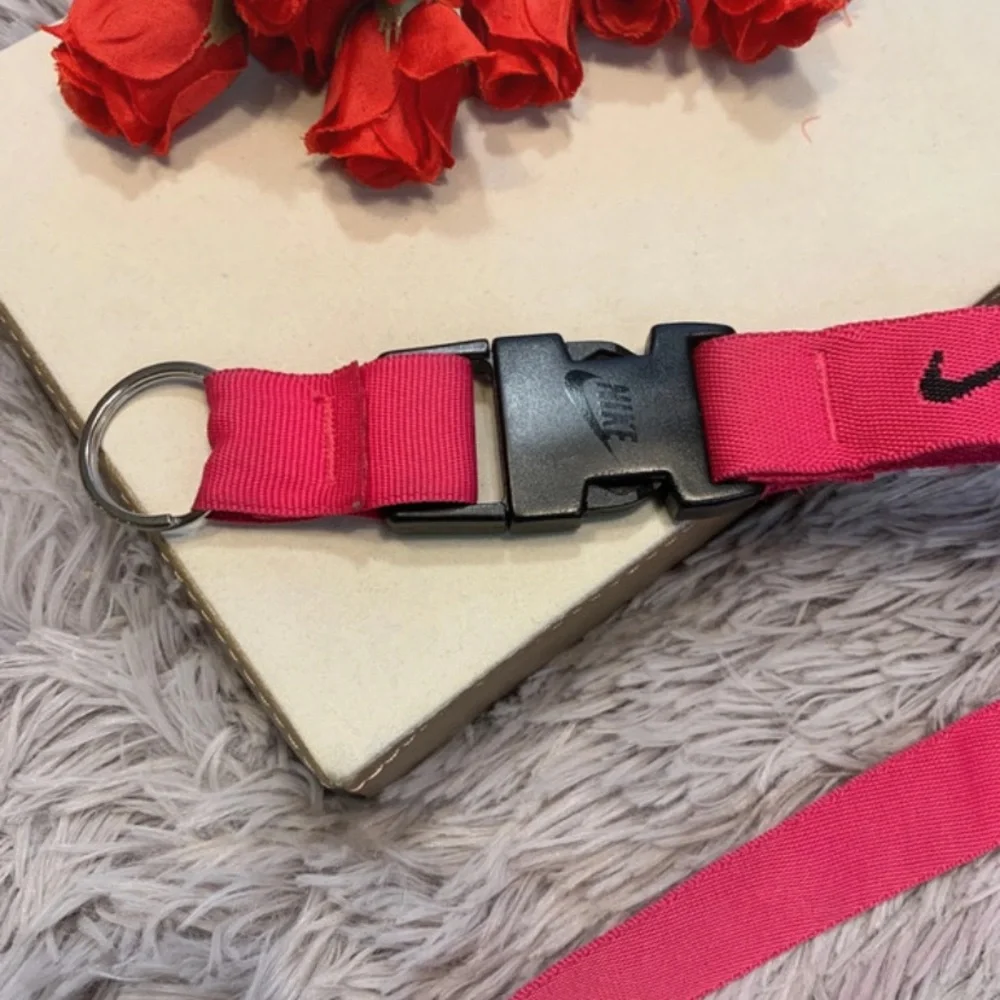 🌹Nike • Pink 'Dedicated To' Adjustable Lanyard