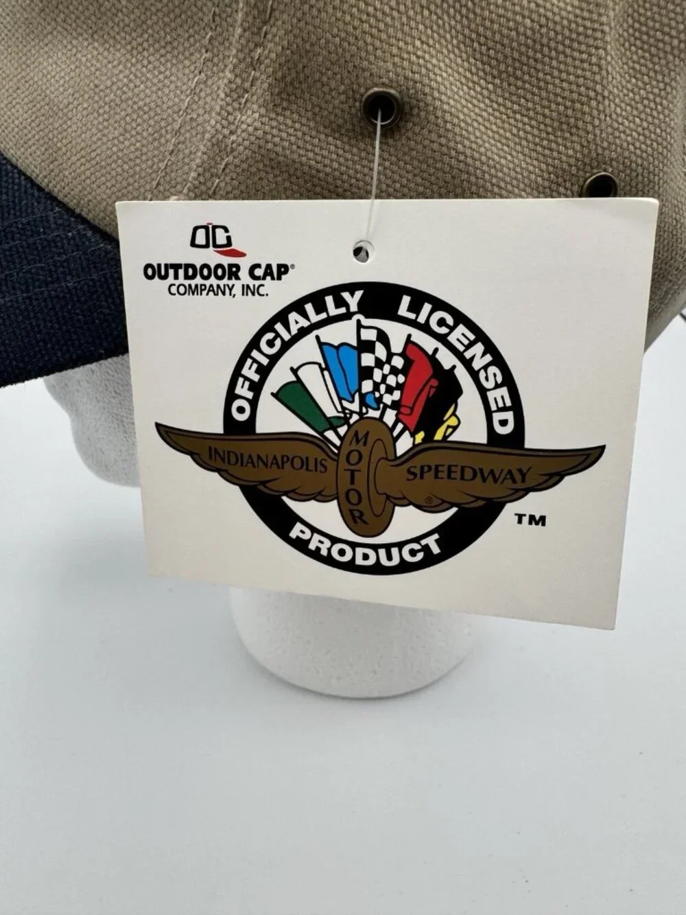 OC Cap Mens Strapback Hat OSFA Embroidered Vintage 2003 Indy 500 Logo Rare