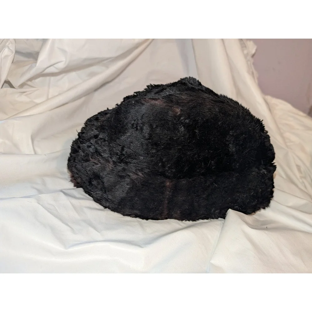 Vintage 1950's North King Dyed Mouton Lamb Fur Russian Cassack Trapper Hat
