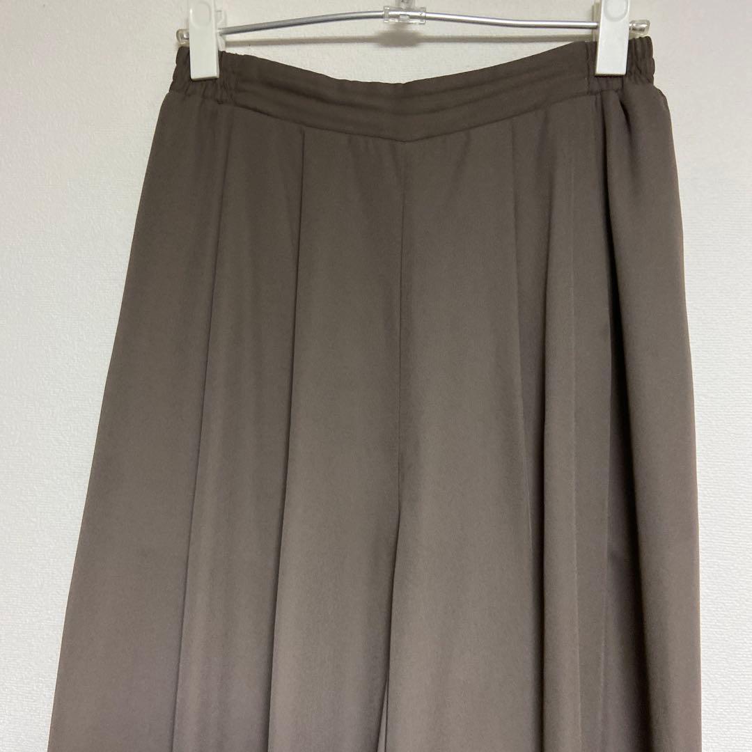 Rope Picnic Women's Gaucho Pants, Sheer Material, Lined, L, Greige