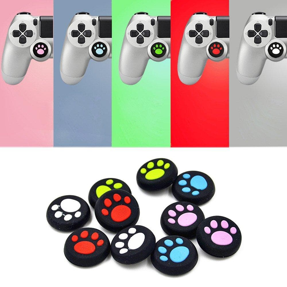 Cat Paw Thumb Grips 2-Pack for PS5 XBOX - Available in 5 Paw Colors, Color Selection Possible