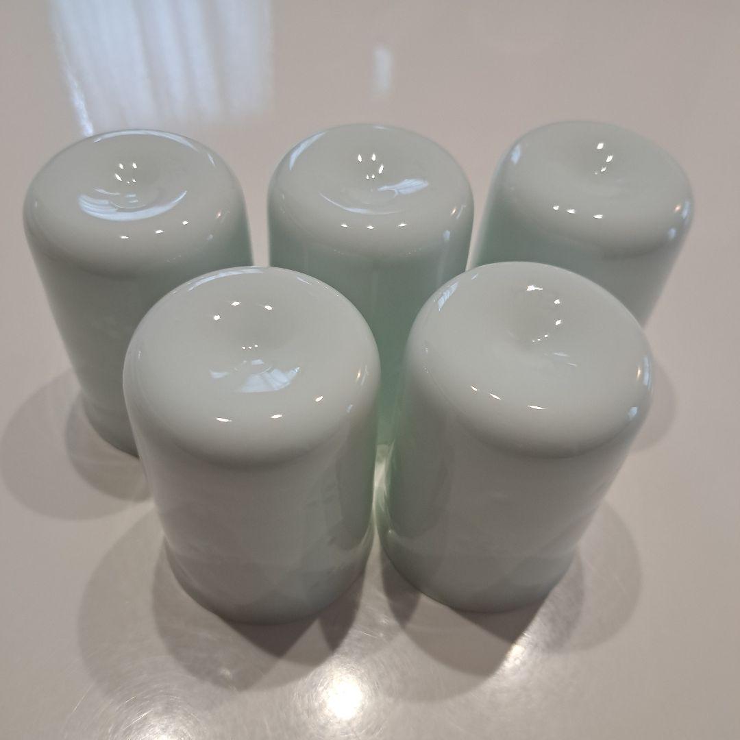 Hakusan Pottery Hotaru-yaki Teacup Set of 5