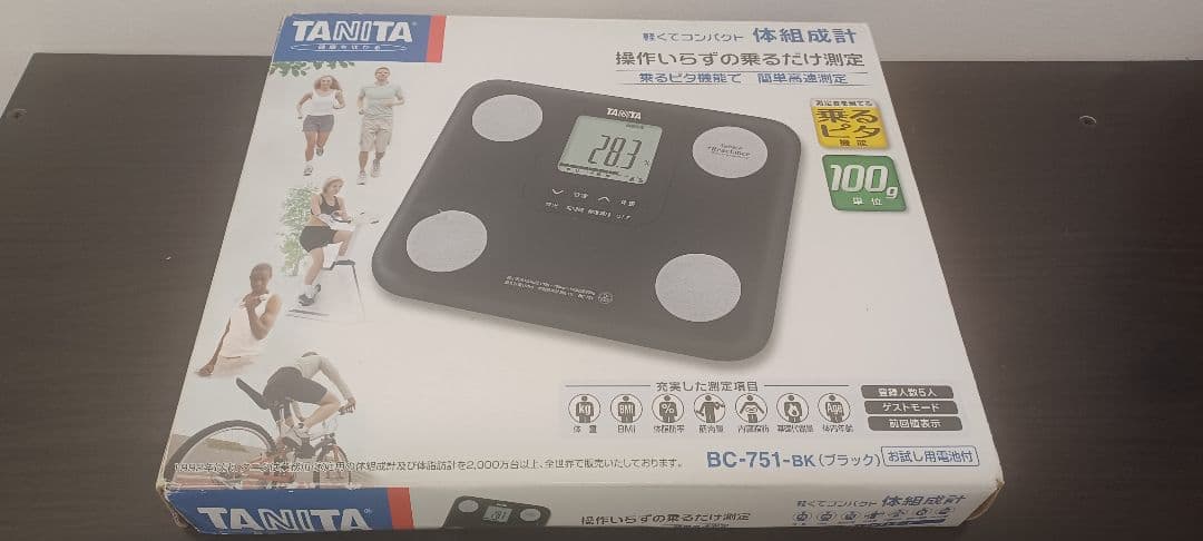 TANITA BC-751-BK Body Composition Scale Black